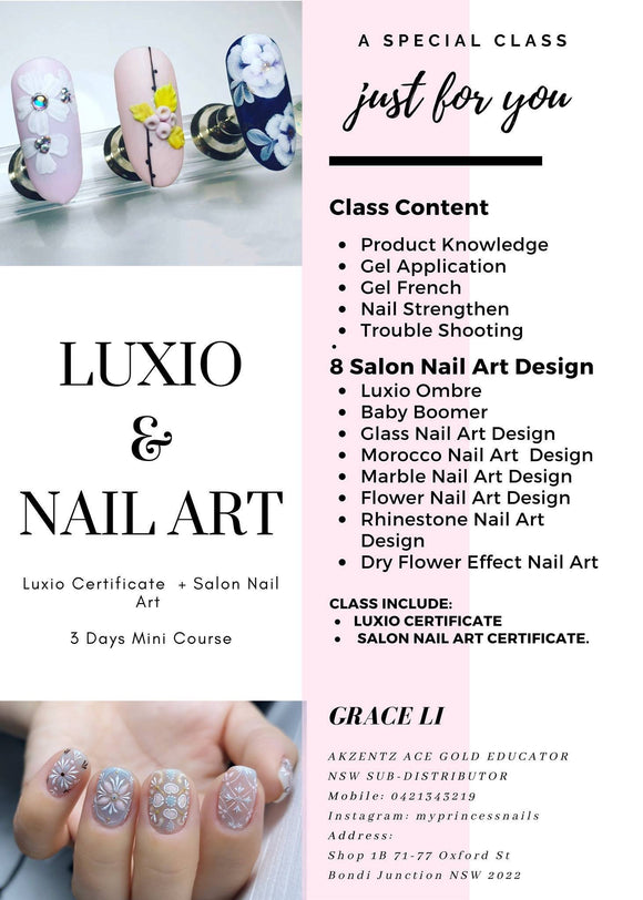 3 Day Luxio Certification & Salon Nail Art Course