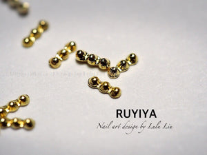 Ruyiya Gold beads small 小金珠条