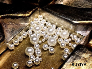 R000519 银白球型珍珠MIX包