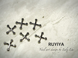 Ruyiya 个性十字系列 金 银色